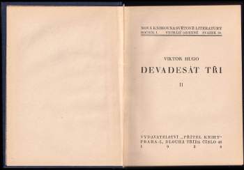 Victor Hugo: Devadesát tři