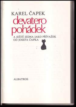 Karel Čapek: Devatero pohádek a ještě jedna jako přívažek od Josefa Čapka