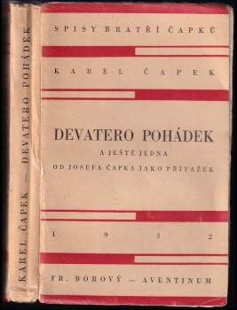 Devatero pohádek a ještě jedna od Josefa Čapka jako přívažek