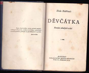 Heda Halířová: Děvčátka