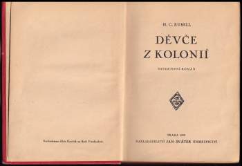 H. G Rubell: Děvče z kolonií