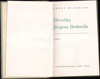 Ernst Wiechert: Děvečka Jürgena Doskocila