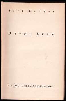 Jiří Langer: Devět bran