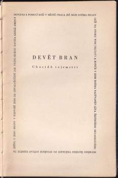 Jiří Langer: Devět bran