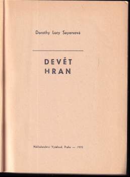 Dorothy L Sayers: Devět hran