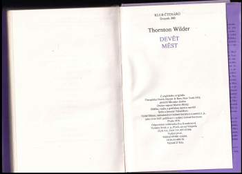 Thornton Wilder: Devět měst
