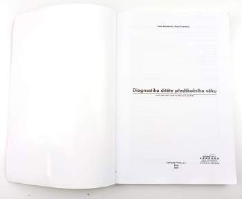 Jiřina Bednářová: Diagnostika dítěte předškolního věku