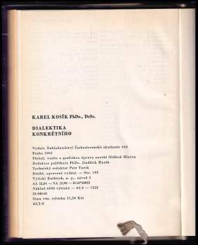 Karel Kosík: Dialektika konkrétního