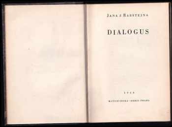 Jan z Rabštejna: Dialogus