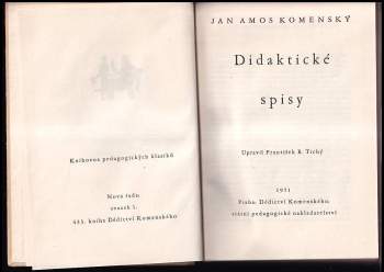 Jan Amos Komenský: Didaktické spisy