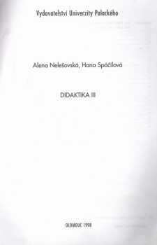 Didaktika III