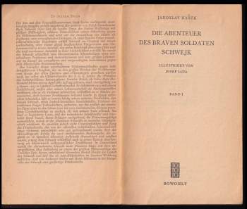 Jaroslav Hašek: Die Abenteuer des braven Soldaten Schwejk