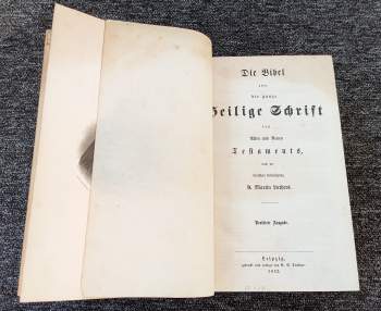 Die Bibel oder die ganze Heilige Schrift des alten und neuen Testaments. Nach der deutschen ubersetzung Dr. Martin Luthers.