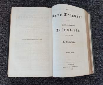 Die Bibel oder die ganze Heilige Schrift des alten und neuen Testaments. Nach der deutschen ubersetzung Dr. Martin Luthers.