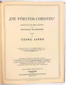 Bernhard Buchbinder: Die Förster-Christel