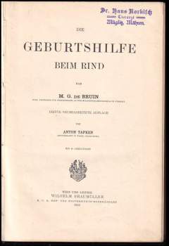 M. G. de Bruin: Die Geburtshilfe beim Rind