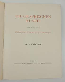 Die Graphischen Künste VČETNĚ GRAFICKÝCH LISTŮ