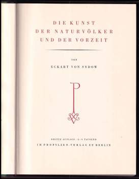 Eckart von Sydow: Die Kunst der Naturvölker und der Vorzeit