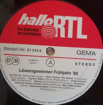 Various: Die Löwengewinner Frühjahr '80
