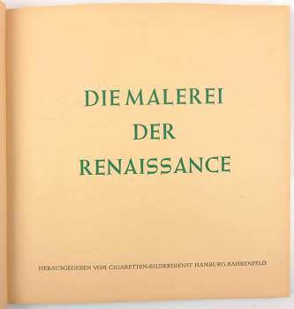 Wiemann Hermann: Die Malerei der Renaissance.