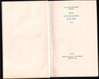Jacques Stephen Alexis: Die singenden bäume