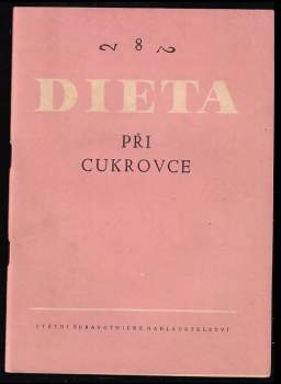 Dieta při cukrovce