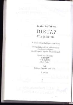 Dieta? Vím ještě víc