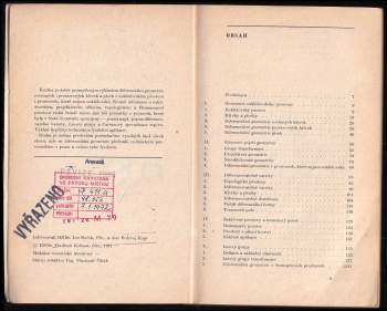 Vladimír Kohout: Diferenciální geometrie