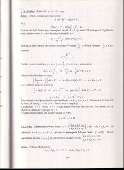 Jaroslav Vlček: Diferenciální rovnice
