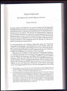 Georg Vogeler: Digitale Diplomatik: Neue Technologien in der historischen Arbeit mit Urkunden