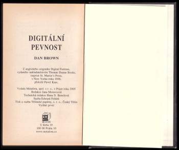 Dan Brown: Digitální pevnost