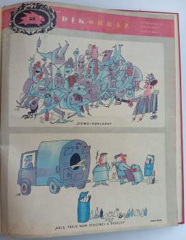Jindřich Bešta: Dikobraz 1966 číslo 1-52 kompletní