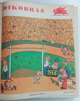 Jiří Bartoš: Dikobraz 1968 číslo 1-52 kompletní