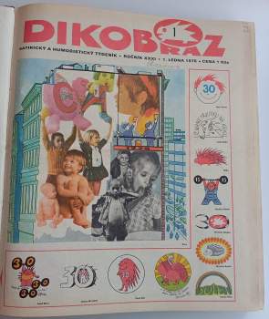 Jiří Bartoš: Dikobraz 1975 číslo 1- 34 nekompletní