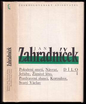 Jan Zahradníček: Dílo 1