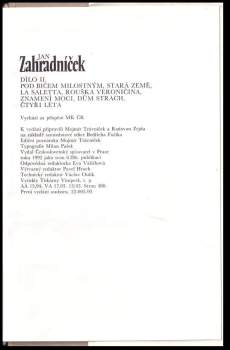 Jan Zahradníček: Dílo. 2
