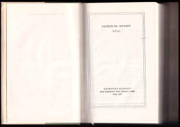 Alfred de Musset: Dílo