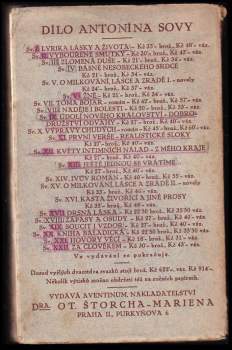 Antonín Sova: Soucit i vzdor