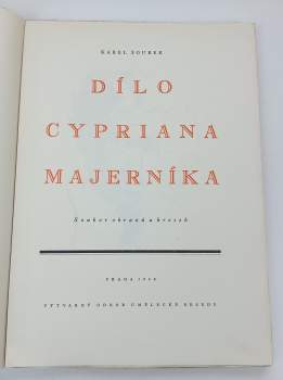 Karel Šourek: Dílo Cypriana Majerníka