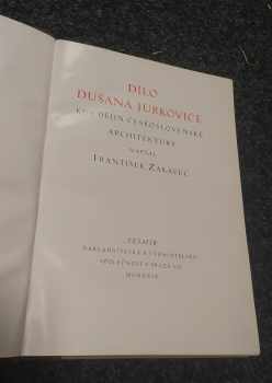 František Žákavec: Dílo Dušana Jurkoviče