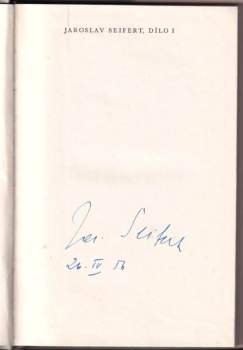 Jaroslav Seifert: Dílo