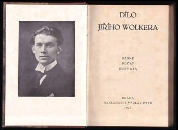 Jiří Wolker: Dílo Jiřího Wolkera