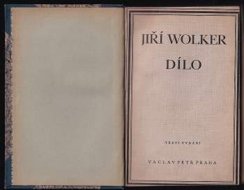 Jiří Wolker: Dílo Jiřího Wolkera