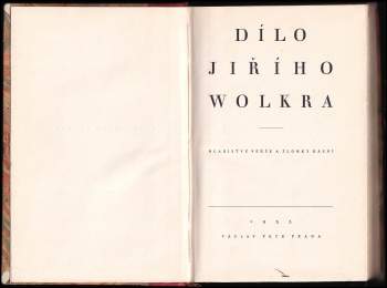 Jiří Wolker: Dílo Jiřího Wolkra