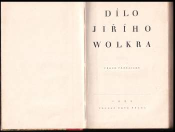 Jiří Wolker: Dílo Jiřího Wolkra