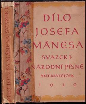 František Žákavec: Dílo Josefa Mánesa