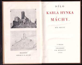 Karel Hynek Mácha: Dílo Karla Hynka Máchy
