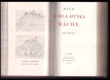 Karel Hynek Mácha: Dílo Karla Hynka Máchy: