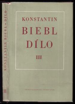 Konstantin Biebl: Dílo