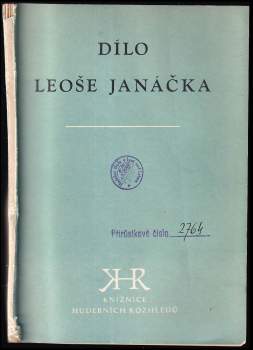 Dílo Leoše Janáčka